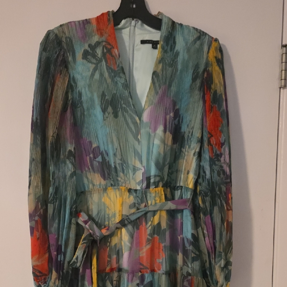 Alex Marie Vibrant Long Sleeve Dress